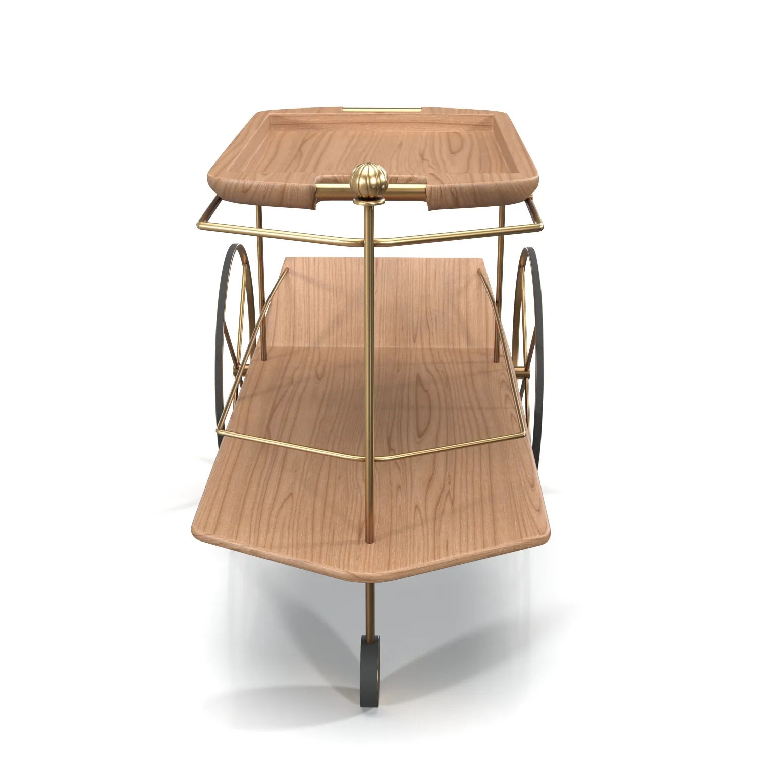 Carrinho De Cha Tea Trolley PBR 3D Model_04